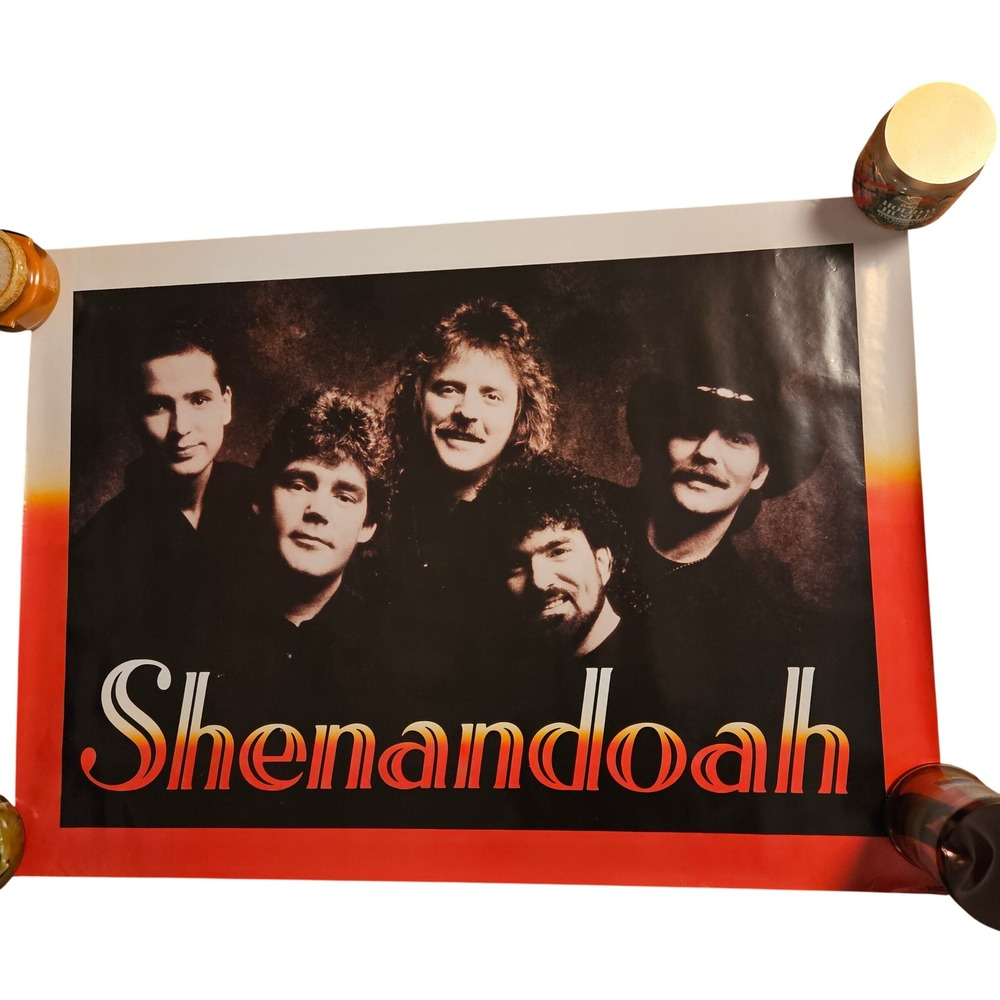 Shenandoah Extra Mile Vintage 1990 Promo Album Poster 26x36 CBS‎ Records Country